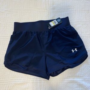 New Under Armour HeatGear Navy Blue Athletic Shorts